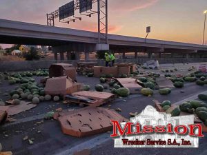 Heavy Duty Towing Effort to Pickup Watermelons